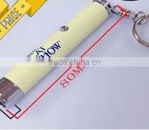 Battery Led Projector Keyring Lamp Torch Keychain With Carabiner thumbnail-1