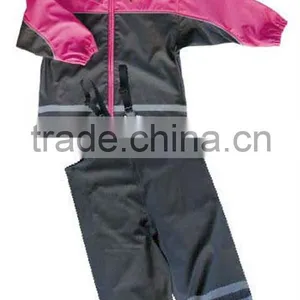 Waterproof Cute Hooded PU Raincoat Sets For Kids thumbnail-1