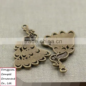 Wholesale Zinc Alloy Diy Manual Jewelry Peacock Pendant thumbnail-2