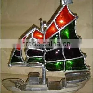 Cast Aluminum Decorative Sail Boat / Table Top for Home/ Hotel/ Restaurant/ Wedding/ Party/Office Decoration thumbnail-1