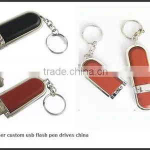 OEM Factory With Custom Logo Leather Usb Flash Drive thumbnail-6