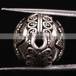 Oval Shape Pure 925 Solid Sterling Silver Wholesale Beads thumbnail-3