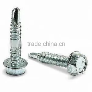 Galvanized Hex Head Self Driling Screw With EPDM Washer thumbnail-1