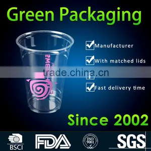 Hot Sale PET Disposable Plastic Cup,Juice Cup,Drinking Cup With Lid Quality Choice Supplier's Choice thumbnail-1