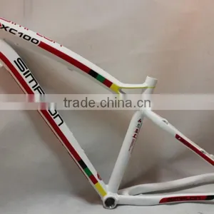 OEM Alloy Mountain Bike Frame XC100 WHITE MADE IN CHINA thumbnail-1
