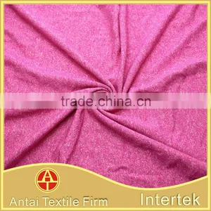 Wholesale Factory Price Melange Polyester Viscose Elastane Fabric for Crop Top and Workout Clothing thumbnail-1