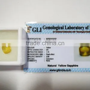 4.83 Carat Certified Natural Yellow Sapphire thumbnail-1
