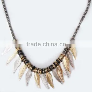 Popular Style Leaves Fashion Jewelry Necklace thumbnail-1