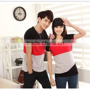 China OEM Cotton Cheap Promotional Couple T-shirts thumbnail-4