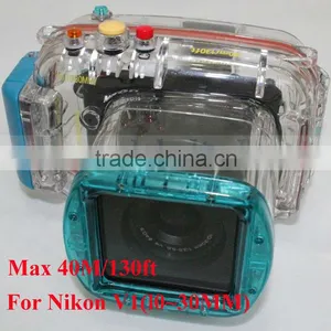 Digital Waterproof Camera Case for Nikon V1(l0~30MM), 40m/ 130ft Depth Underwater Camera Housing, Nikon Waterproof Camera Case thumbnail-1