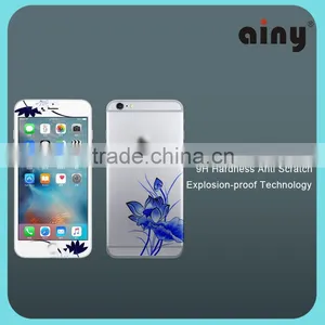 Multicolour Tempered Glass for Cell Phone,Colorful Front+Back Screen Protector Tempered Glass for IPhone 6 Plus,OEM,Wholesale thumbnail-1