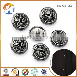 Wholesale Custom Gun Metal Cap Top Sew Buttons For Women Fashion Coats thumbnail-5