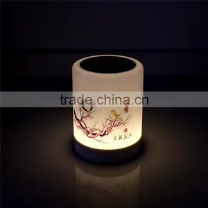 Low Price Factory Outlets Intelligent Bluetooth Touch Sensor Led Table Speaker Lamp With Mini Speaker thumbnail-3