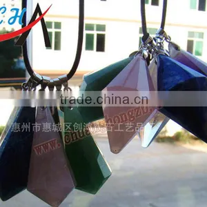 Natural Crystal /Amethyst / Rose Quartz Chakras Pendulum thumbnail-1