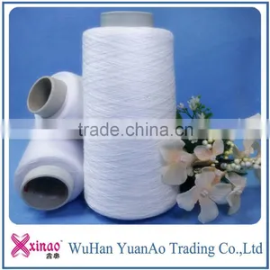Raw White Or Dyed Bright Virgin 100% Spun Polyester Yarn For Sewing thumbnail-1