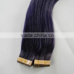 Express Black, Silky Straight, Malaysian Wholesale Tape Hair Extensions thumbnail-1