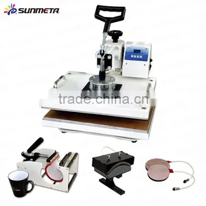 5 in 1 White Heat Press Transfer Sublimination Machine t Shirting Printing Machine thumbnail-2