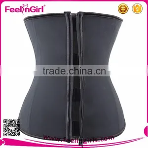 Clip and Zip Body Waist Trimmer Latexy Waist Cincher thumbnail-4