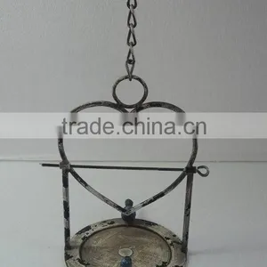 French Garden Antique Cast Iron Bird Feeder thumbnail-1