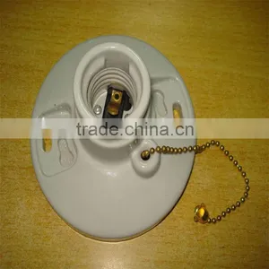 Wall Lamp E27 Lamp Socket With Pull Chain Switch thumbnail-1