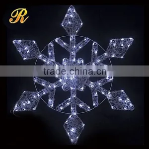 Chinese Import Sites Led Snowflake for Christmas Street Decorations thumbnail-1