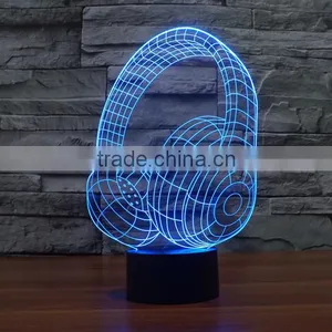 Novelty Lighting Fashionable Table Lamp Touch Switch 3D LED Night Light Acrylic Colorful Gradient Atmosphere Lamp With USB Line thumbnail-5