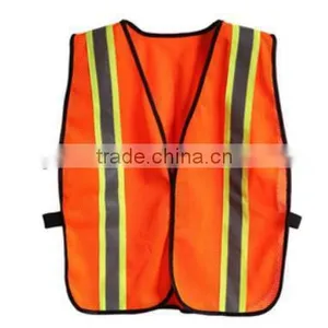 OEM Service Unisex Breathable Adults Jackets Yellow High Visibility Reflective Safety Vest thumbnail-2