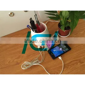 USB Electric Pencil Vase Desktop Charger thumbnail-3