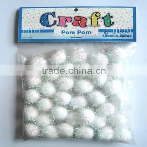 Party Decoration Christmas Glitter Pompoms thumbnail-1