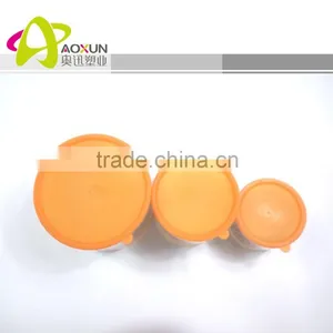 PP Transparent Dry Food Storage Container, Plastic Storage Box With Colorful Lid thumbnail-2