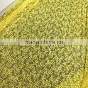 TH-8881 Newest Strech Nylon Lace Fabric Small Leaf Flower Design With Shiny thumbnail-5