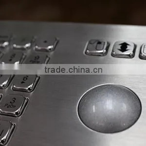 Vandal Proof Metall Keyboard With Trackball and Integrated EPP thumbnail-5
