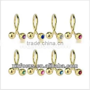 Twist Ring With Gem Balls thumbnail-1