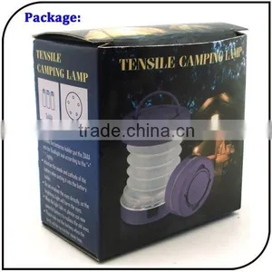 Waterproof ABS 2mode 5LED AAA Battery Portable Light Hand Lantern Mini Led Tensile Camping Lamp thumbnail-4