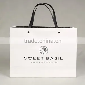 Recyclable Medium Hand Length Handle Specialty Paper Bag for Shopping Packaging thumbnail-2