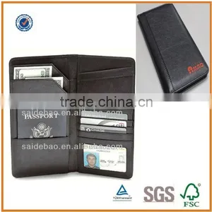 Direct Factory Sale Leather Passport Holder/cheque Holder/leather Passport Holder With Custom Logo thumbnail-3