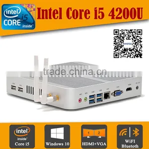 High Grade Micro PC Mini Computer Fanless PC Intel Core i5 Max 2.6Ghz 3M Cache 8G RAM 128G SSD Windows10 Types of Mini Computer thumbnail-1