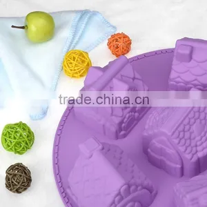 2015 New Style Hot Sale 3D Silicone House Shaped Cake Mold thumbnail-3