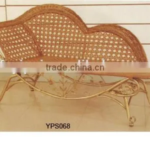 00 Indoor Furniture Luxury Elegant Rattan Royal Sun Chaise Lounge Chair YPS068 thumbnail-1