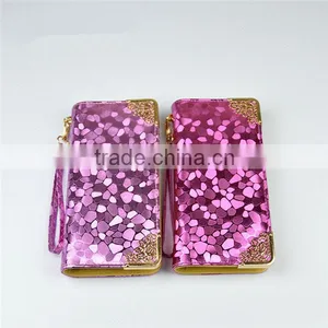 Elegant PU Leather Woman Bling Wallet Laides Latest Handbag Purse thumbnail-3