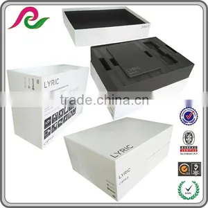 Big White Cardboard Box With Black Foam Inside for Bluetooth Packing thumbnail-2