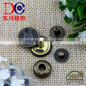Hot Sale High-end Quality Press Spring Metal Snap Button for Coat thumbnail-2