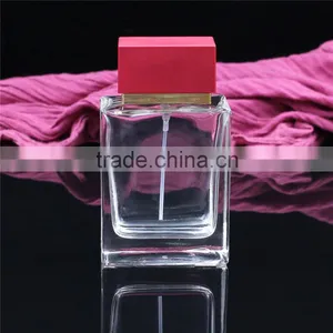 Simple Style Wholesale Square Glass Perfume Spray Bottle thumbnail-1