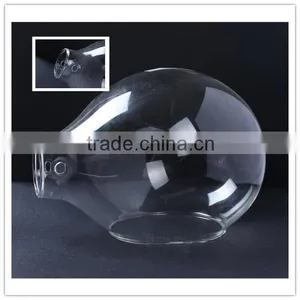 China Factory Wholesale Promotional High Quality Clear Drop Shape Pyrex Glass Lamp Shade & Cover thumbnail-1