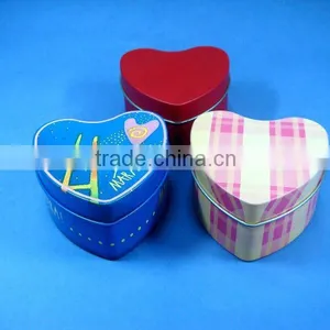 Heart Shape Ring Packing Tin Box thumbnail-1