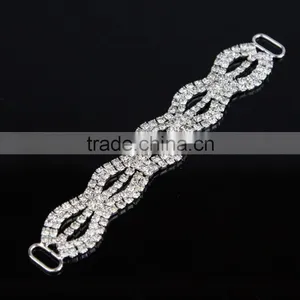 Five Parts Hot Bling Diamonde Bikini Silver Rhinestone Connectors Made in China B01721Y thumbnail-1