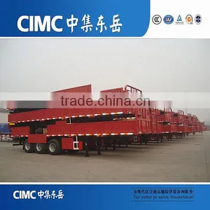 CIMC 3 Axle Side Wall Cargo Truck Trailer With Side Boards thumbnail-2