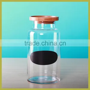Hot Sale Glass Jar With Acacia Wooden Lids thumbnail-1