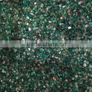 Wholesale Natural Crystal Gravel Green Agate Crushed Tumbled Stone for Home Decor thumbnail-2
