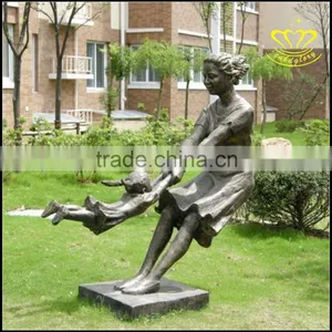 Cast Copper Handicrafts Modern Sculpture City Characters, the Landscape of the Garden Decoration Statue thumbnail-5
